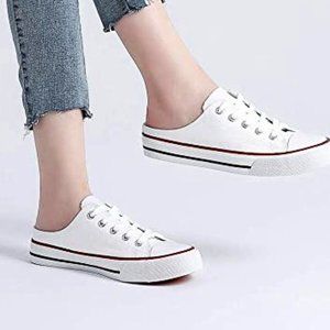 Women  Sneakers Canvas Shoes Loafers Washed Canvas - New